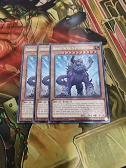 3X Behemoth the King of a Hundred Battles JUSH-EN050 Rare 1ST ED NM Yugioh - Image 1