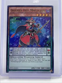 DOUBLE IRIS MAGICIAN 2017 YU-GI-OH! PENDULUM 1ST EDITION ULTRA RARE Q5677 - Image 1