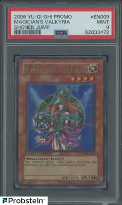 2006 Yu-Gi-Oh! Promo Shonen Jump #EN009 Magician's Valkyria PSA 9 MINT - Image 1