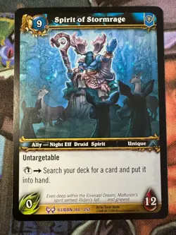 World of Warcraft TCG Illidan 140/252 Spirit of Stormrage - Image 1