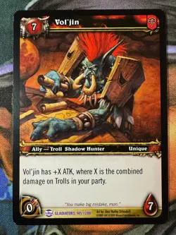 World of Warcraft TCG Gladiators 145/208 Vol'jin - Image 1