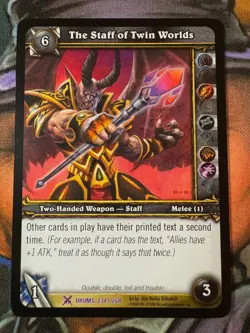 World of Warcraft TCG Drums 234/268 The Staff of Twin Worlds - Image 1