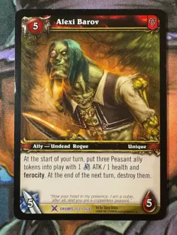 World of Warcraft TCG Drums 157/268 Alexi Barov - Image 1