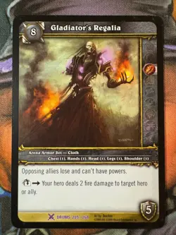 World of Warcraft TCG Drums 209/268 Gladiator's Regalia - Image 1