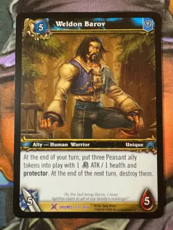 World of Warcraft TCG Drums 151/268 Weldon Barov - Image 1