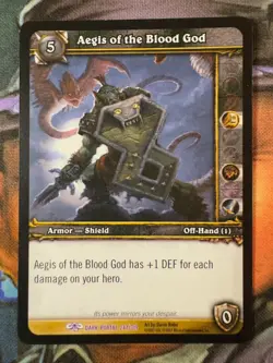 World of Warcraft TCG Dark Portal 247/319 Aegis of the Blood God - Image 1