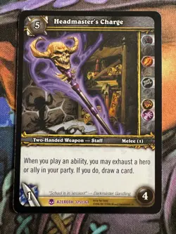 World of Warcraft TCG Azeroth 325/361 Headmaster's Charge - Image 1