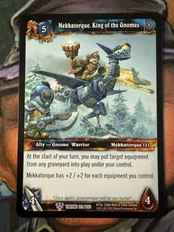 World of Warcraft TCG Throne 123/263 Mekkatorque, King of the Gnomes - Image 1