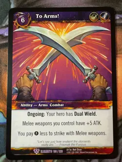 World of Warcraft TCG Elements 103/220 To Arms! - Image 1
