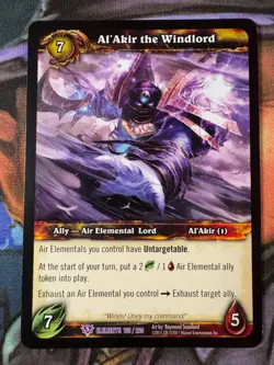 World of Warcraft TCG Elements 168/220 Al'Akir the Windlord - Image 1