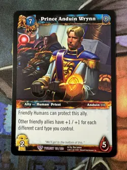 World of Warcraft TCG Twilight 121/220 Prince Anduin Wrynn - Image 1