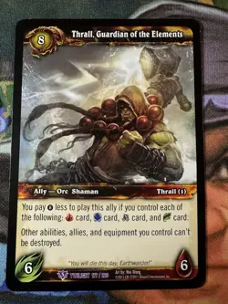 World of Warcraft TCG Twilight 177/220 Thrall, Guardian of the Elements - Image 1