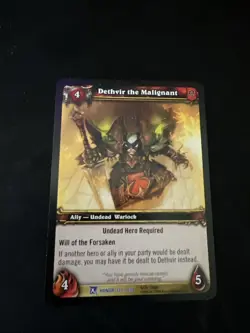World Of Warcraft TCG Card Dethvir The Malignant - Image 1