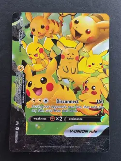 Pikachu V-Union Sword & Shield Promo SWSH141 Pokemon Card - Image 1