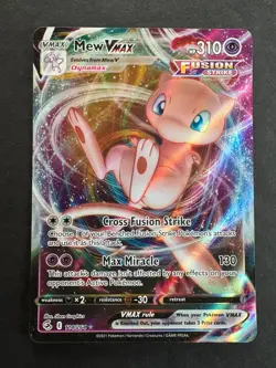Mew VMAX 114/264 Swsh08: Fusion Strike Ultra Rare NM Pokemon Card - Image 1