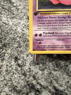 Slowbro 1st Edition 1999 Fossil Pokemon Card 43/62 DMG Crease - Image 5