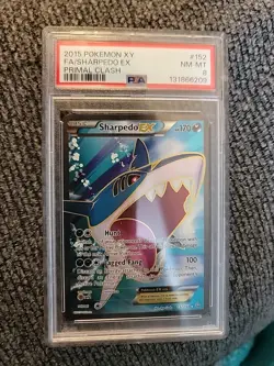 Pokemon TCG Sharpedo EX Full Art Holo Card 152/160 XY-Primal Clash - Image 1
