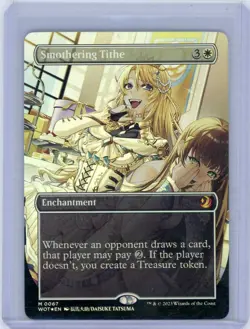 2023 Smothering Tithe Anime Borderless FOIL 0067 Wilds of Eldraine MTG Magic - Image 1