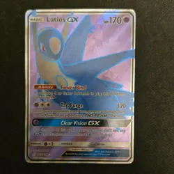Pokemon Latios GX 170 HP Full Art Holo Ultra Rare 223/236 SM-Unified Minds Card - Image 1