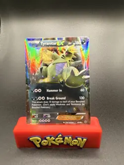 Tyranitar EX - 42/98 - Pokemon Ancient Origins XY Ultra Rare Card NM - Image 1