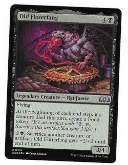 Old Flitterfang 316 LP Foil Wilds Of Eldraine Magic the Gathering Trading Card - Image 3
