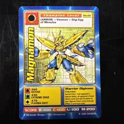 Magnamon Mo-09 | Digimon Movie Promo Card | Digi-Battle Series | Bandai 2000 NM - Image 1