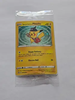 Special Delivery Pikachu SWSH074 Holo Promo Card SEALED - Image 1