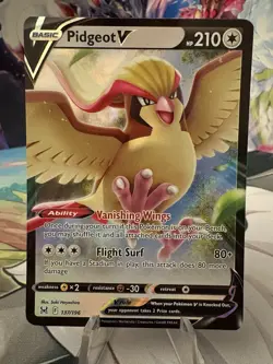 Pokemon Pidgeot v TCG Full Art Ultra Rare Card Lost Origins Sword Shield - Image 2