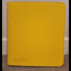 Vault X Yellow Card Binder 12-Pocket Exo-TecR Zip - Side-loading Holds 480 Cards - Image 1