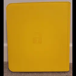 Vault X Yellow Card Binder 12-Pocket Exo-TecR Zip - Side-loading Holds 480 Cards - Image 2