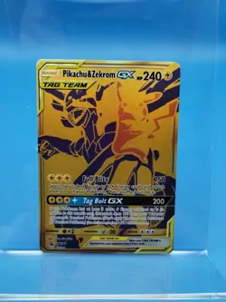 Pokemon Pikachu Zekrom GX TCG Sun & Moon SM248 Holo Promo Card Mint Condition - Image 1