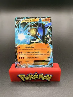 Pokemon Card Lucario EX 54/111 Furious Fists Ultra Rare Holo NM 2014 TCG - Image 1
