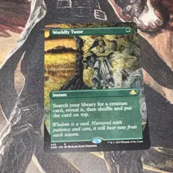 Worldly Tutor X1 Mtg Dominaria United Nm Borderless - Image 1