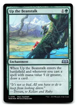 Up the Beanstalk (Foil) #195 Wilds of Eldraine - Image 1