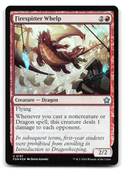 Firespitter Whelp (Foil) #197 Foundations - Image 1