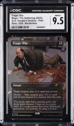 2025 MAGIC : THE GATHERING SLD : DWIGHT'S DESTINY #7043 TRAGIC SLIP CGC 9.5 - Image 1