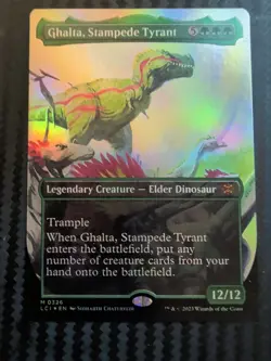 Magic The Gathering Lost Caverns of Ixalan Ghalta, Stampede Tyrant Borderless F - Image 1