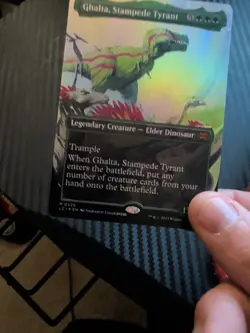 Magic The Gathering Lost Caverns of Ixalan Ghalta, Stampede Tyrant Borderless F - Image 3