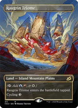 Raugrin Triome - Extended Art Showcase IKO NM MTG - Image 1