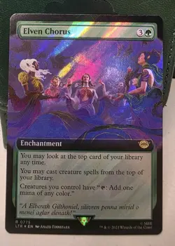 Elven Chorus (Extended Art) (Surge Foil) Lord of the Rings NM 775 - Image 1