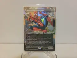 Spectacular Spider-Man Borderless PreRelease FOIL Marvel MTG Magic promo MINT!!! - Image 1