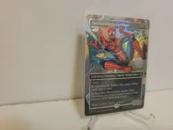 Spectacular Spider-Man Borderless PreRelease FOIL Marvel MTG Magic promo MINT!!! - Image 2