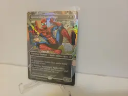 Spectacular Spider-Man Borderless PreRelease FOIL Marvel MTG Magic promo MINT!!! - Image 3