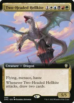 Two-Headed Hellkite - Extended Art DMC NM MTG - Image 1