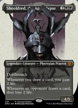 Sheoldred, the Apocalypse - Extended Art DMU NM MTG - Image 1