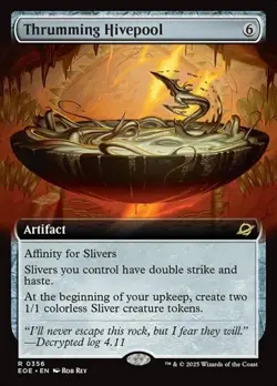 Thrumming Hivepool - Extended Art EOE NM MTG - Image 1