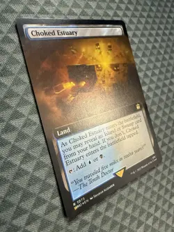 MTG Choked Estuary #1075 Surge Foil Extended Art Rare UB: Doctor Who (WHO) - Image 2
