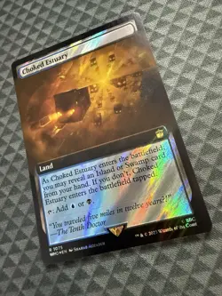 MTG Choked Estuary #1075 Surge Foil Extended Art Rare UB: Doctor Who (WHO) - Image 3