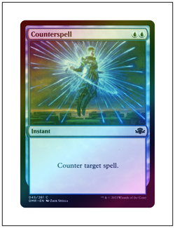 1x Counterspell, Foil, Dominaria Remastered, Magic the Gathering MTG NM - Image 1