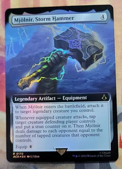 Mjoinir, Storm Hammer (Extended Art) (Foil) MTG Assassin's Creed (ACR) (NM) - Image 1